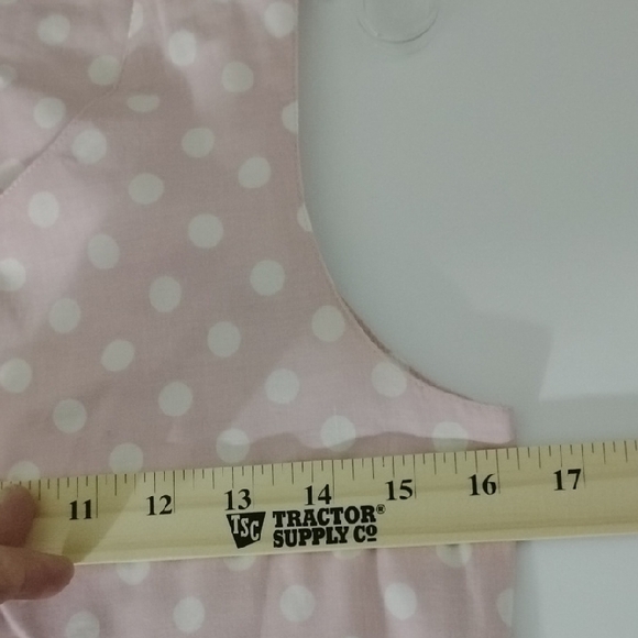Vintage Laura Ashley Pink Polka Dot Cottagecore Coquette Girly Jumpsuit/Jumper - Picture 11 of 14